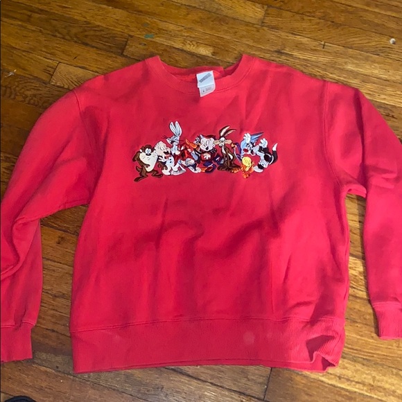 Warner Bros Looney Tunes sweatshirt S vintage red